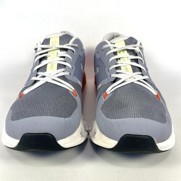 On Cloudflyer 4 Running Shoes Mens 12 Gray Orange Fossil Flame Road - Picture 4 of 11